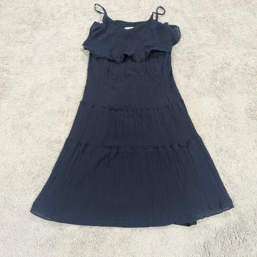 Trina Turk‎ Women's Dress Size 4 Dark Navy Blue Tiered Tank Dress